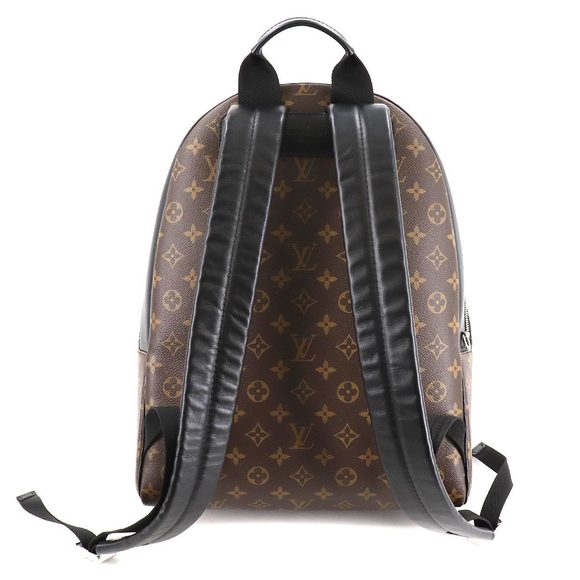Louis Vuitton Monogram Macassar Josh NV Backpack Rucksack Brown Black - Picture 2 of 9